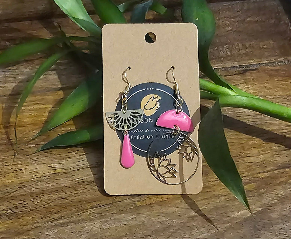 Boucles d'oreilles FLEUR DE LOTUS