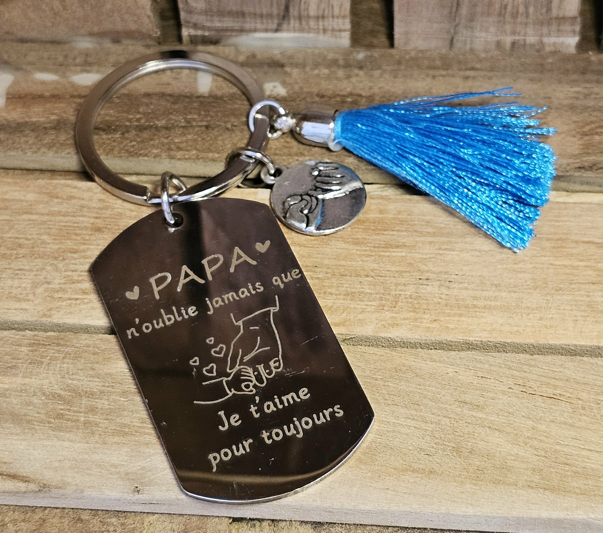 Porte-clés Lien Éternel – Pour Papa avec Message