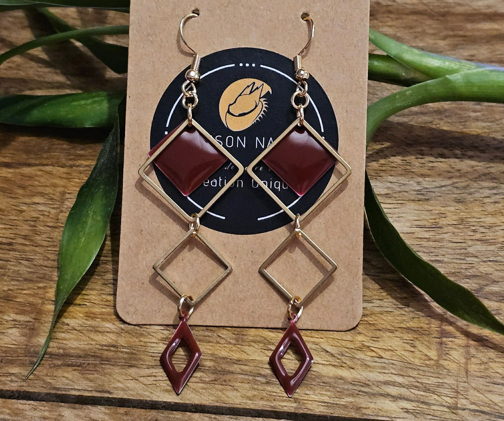 Boucles d'oreilles SYMPHONIE GEOMÉTRIQUE