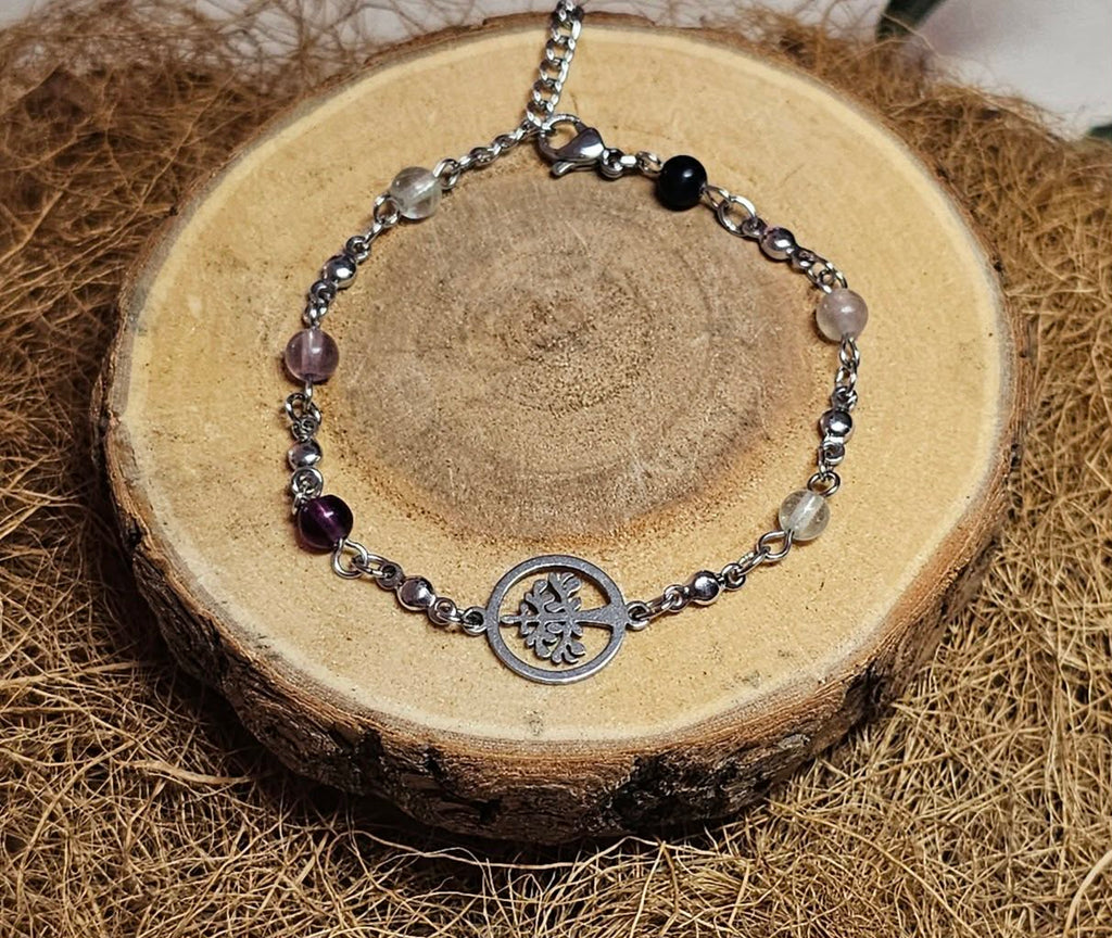 Bracelet Douceur du Matin – Arbre de Vie & Fluorite