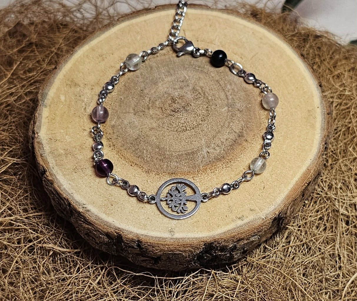 Bracelet Douceur du Matin – Arbre de Vie & Fluorite