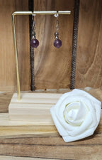 Boucles d'oreilles Mystique - Fluorite