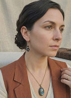 Boucles d’Oreilles Pendantes - Œil de Faucon