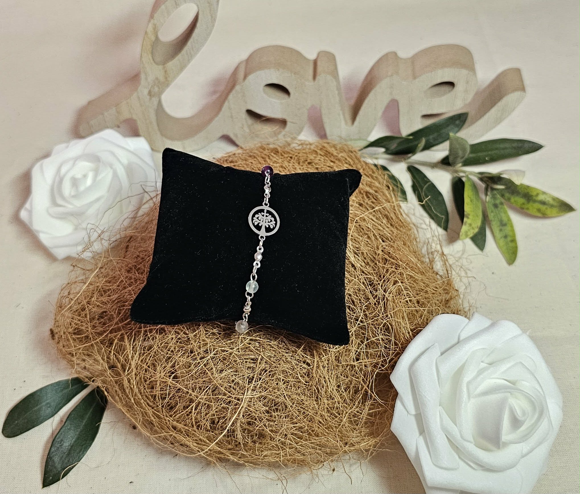 Bracelet Douceur du Matin – Arbre de Vie & Fluorite