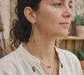 Boucles d'Oreilles - Triangle Minéral