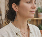 Boucles d'Oreilles - Triangle Minéral