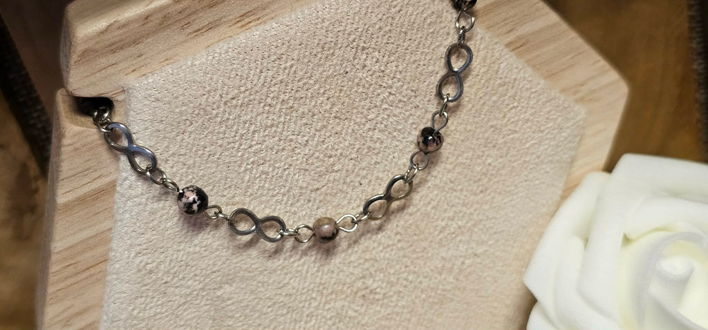 Bracelet Lien Éternel - Rhodonite
