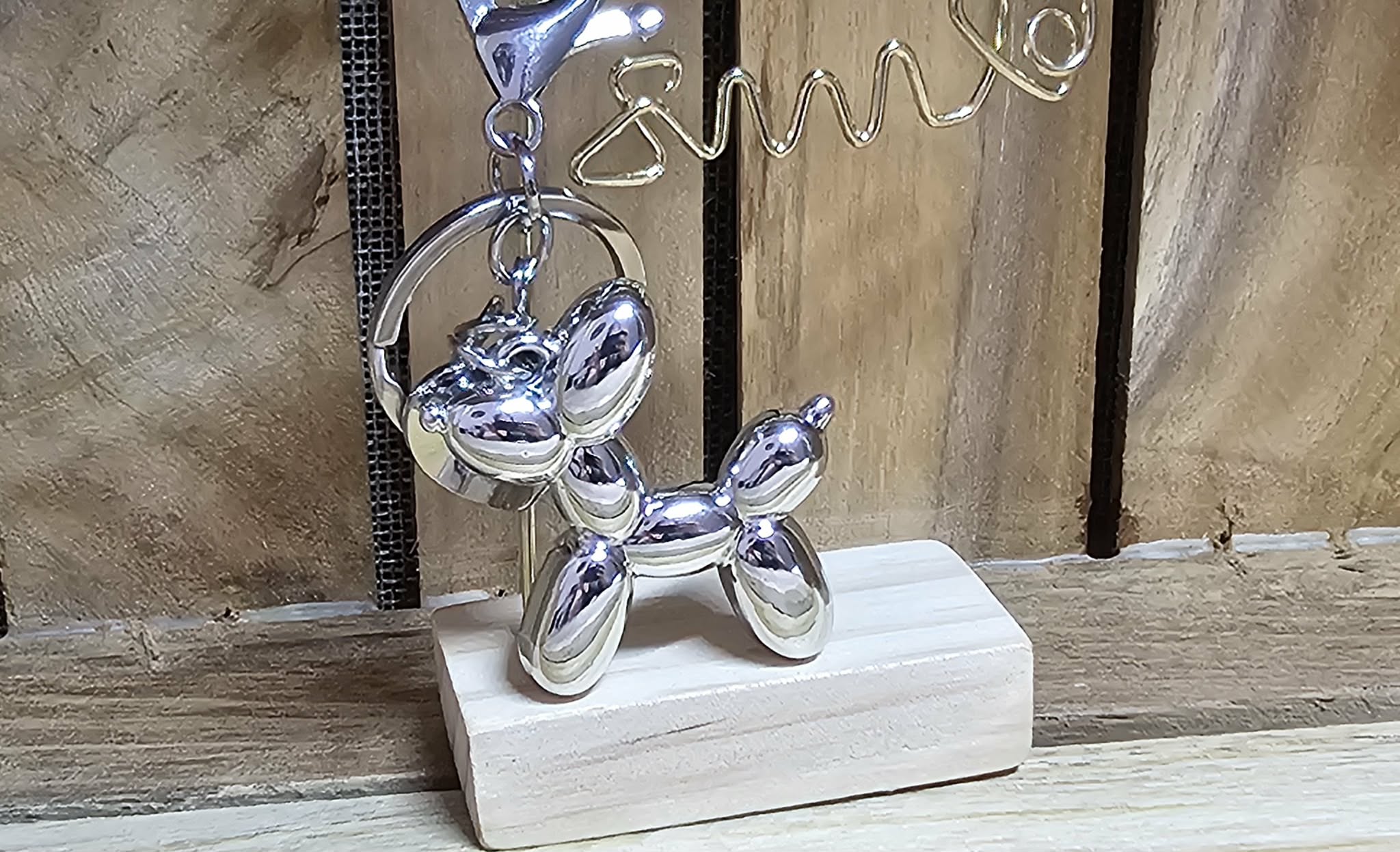 Porte-Clé Chien Miroir Ballon Dog
