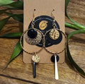 Boucles d'oreilles ÉCLAT D'OR & D'ÉBÈNE