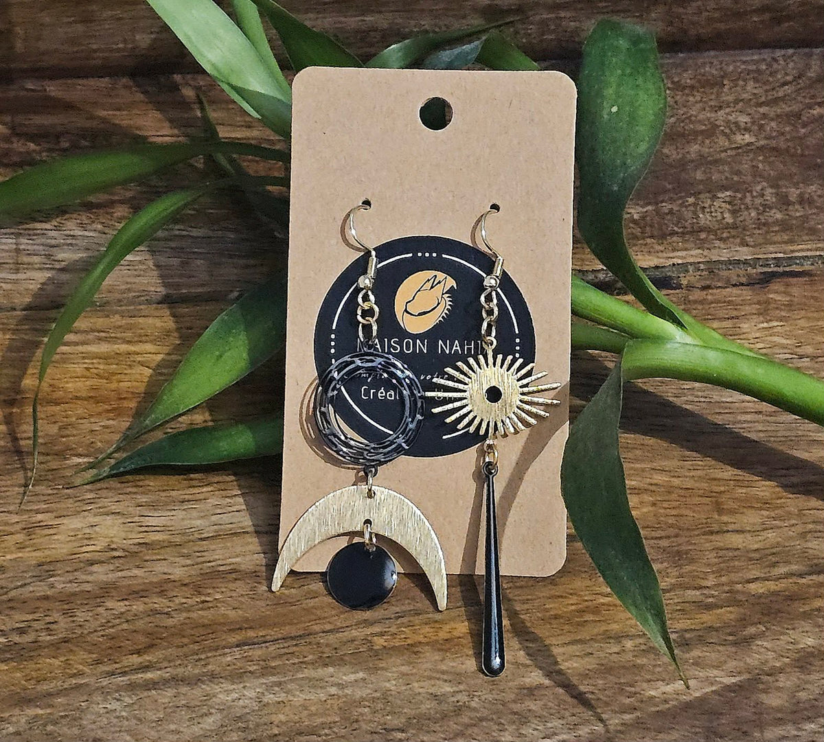 Boucles d'oreilles ÉCLIPSE NOIRE