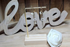 Boucles d'oreilles Fleur blanche
