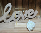 Boucles d'oreilles Fleur blanche