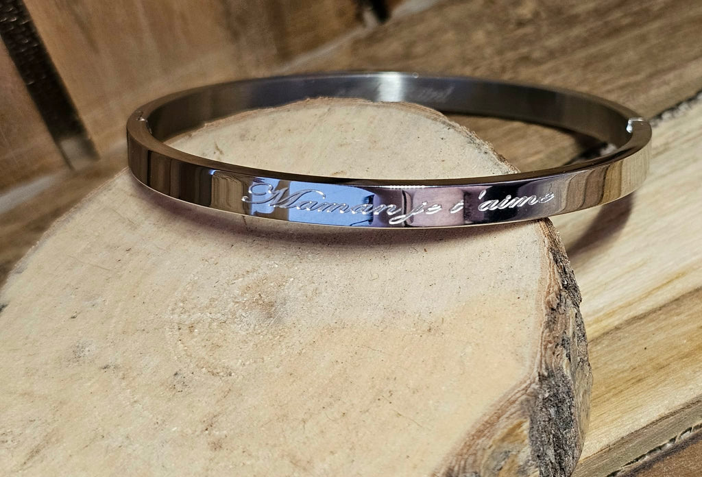 Bracelet Jonc Maman je t'aime
