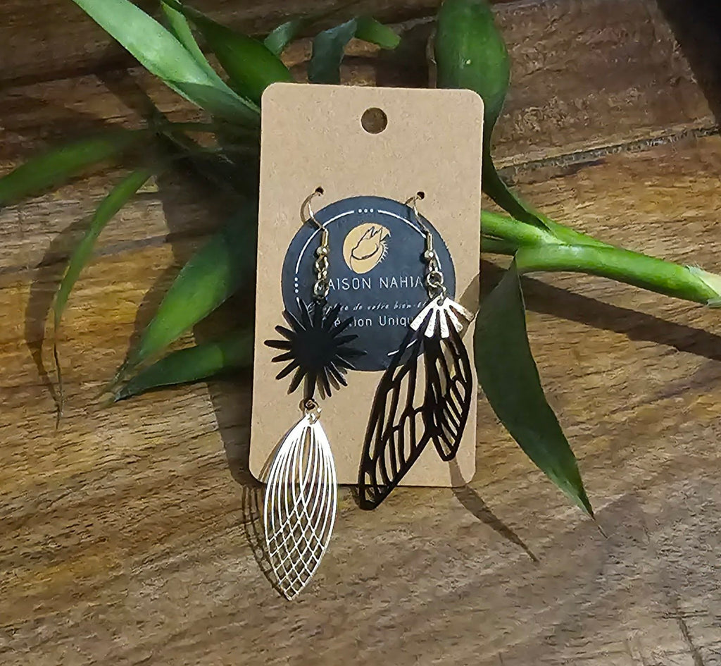 Boucles d'oreilles ONYX CÉLESTE