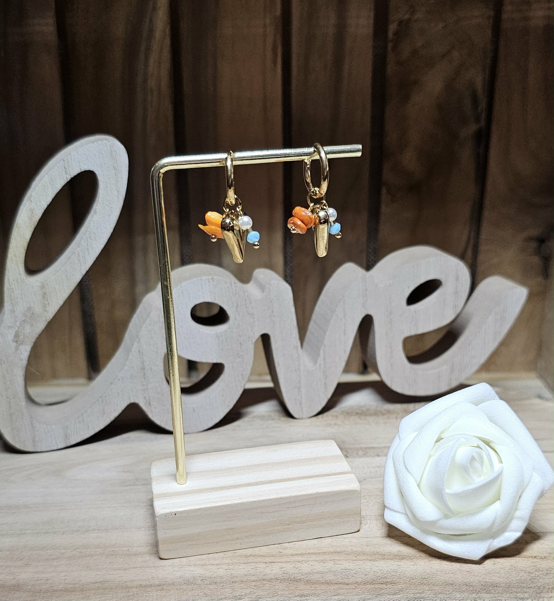 Boucles d'Oreilles Cœur Summer Vibes