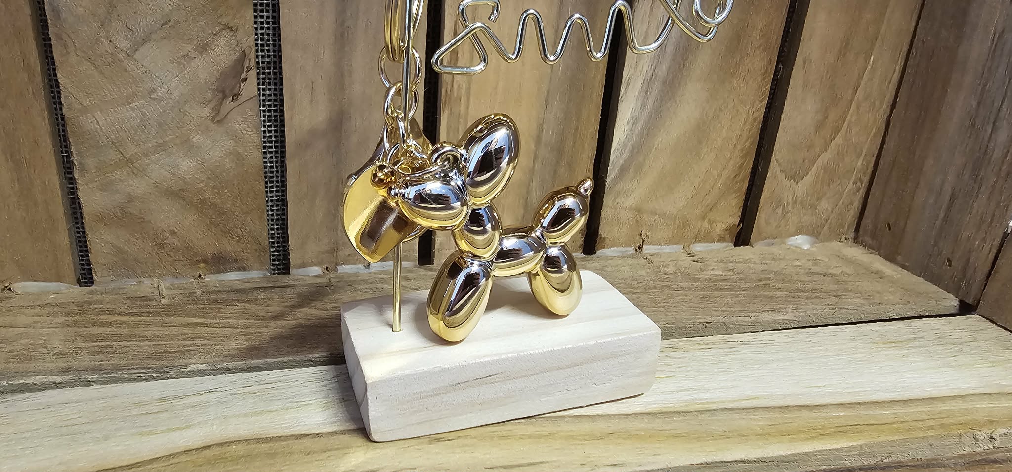 Porte-Clé Chien Miroir Ballon Dog