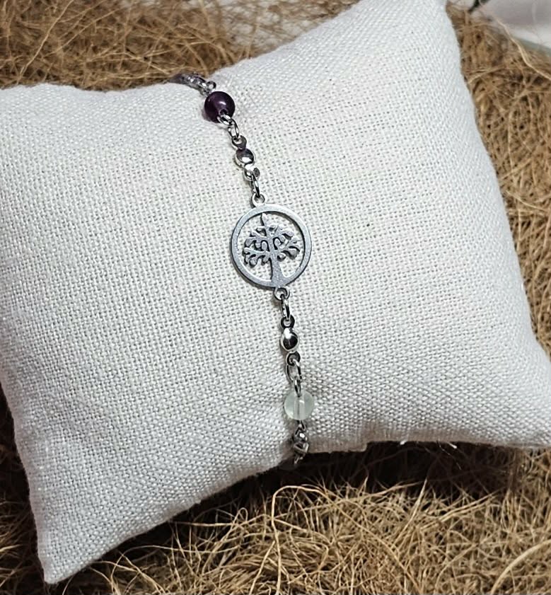 Bracelet Douceur du Matin – Arbre de Vie & Fluorite