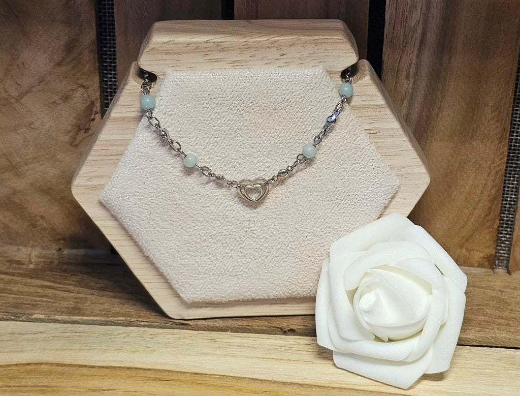 Bracelet Cœur d’Écume - L'Aigue-marine
