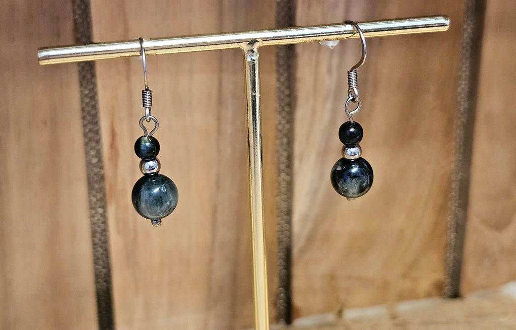 Boucles d’Oreilles Pendantes - Œil de Faucon