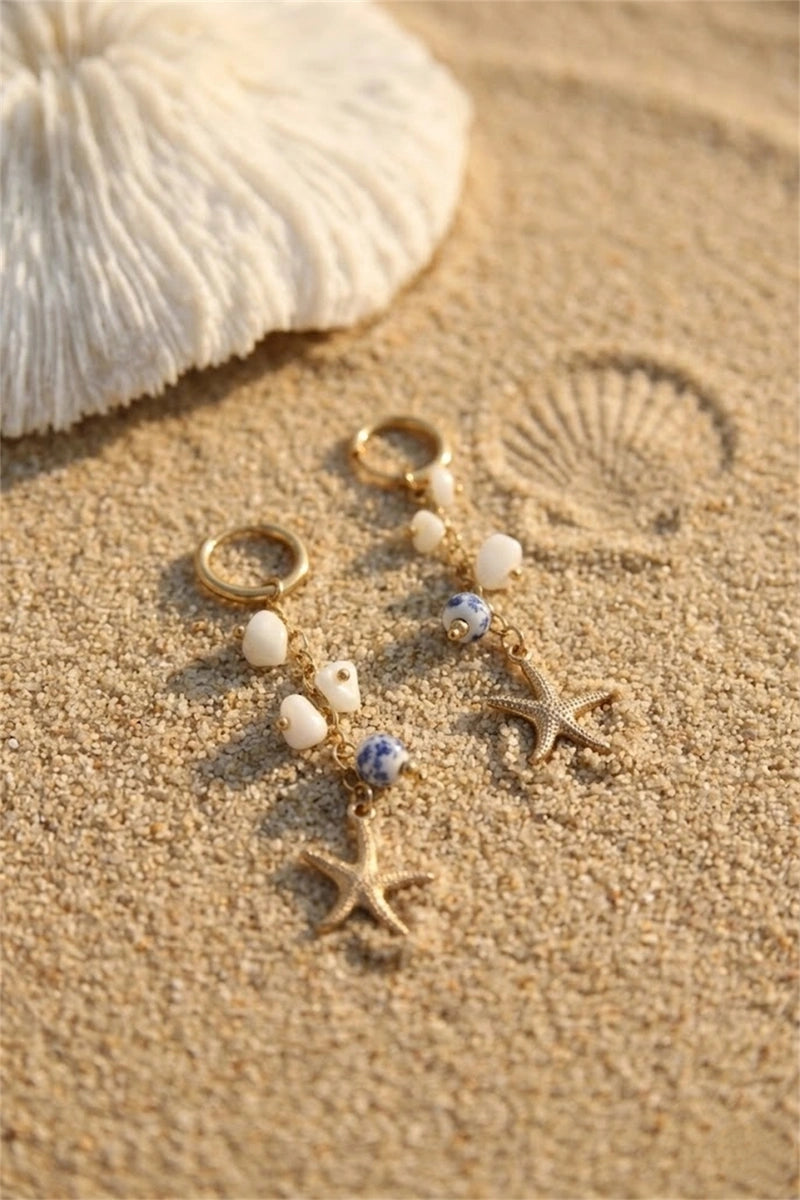 Boucles d'Oreilles Pendante Odyssée Marine