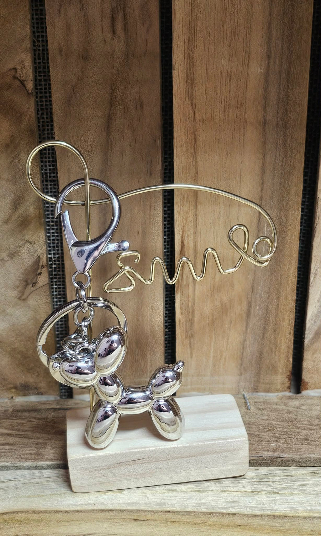 Porte-Clé Chien Miroir Ballon Dog