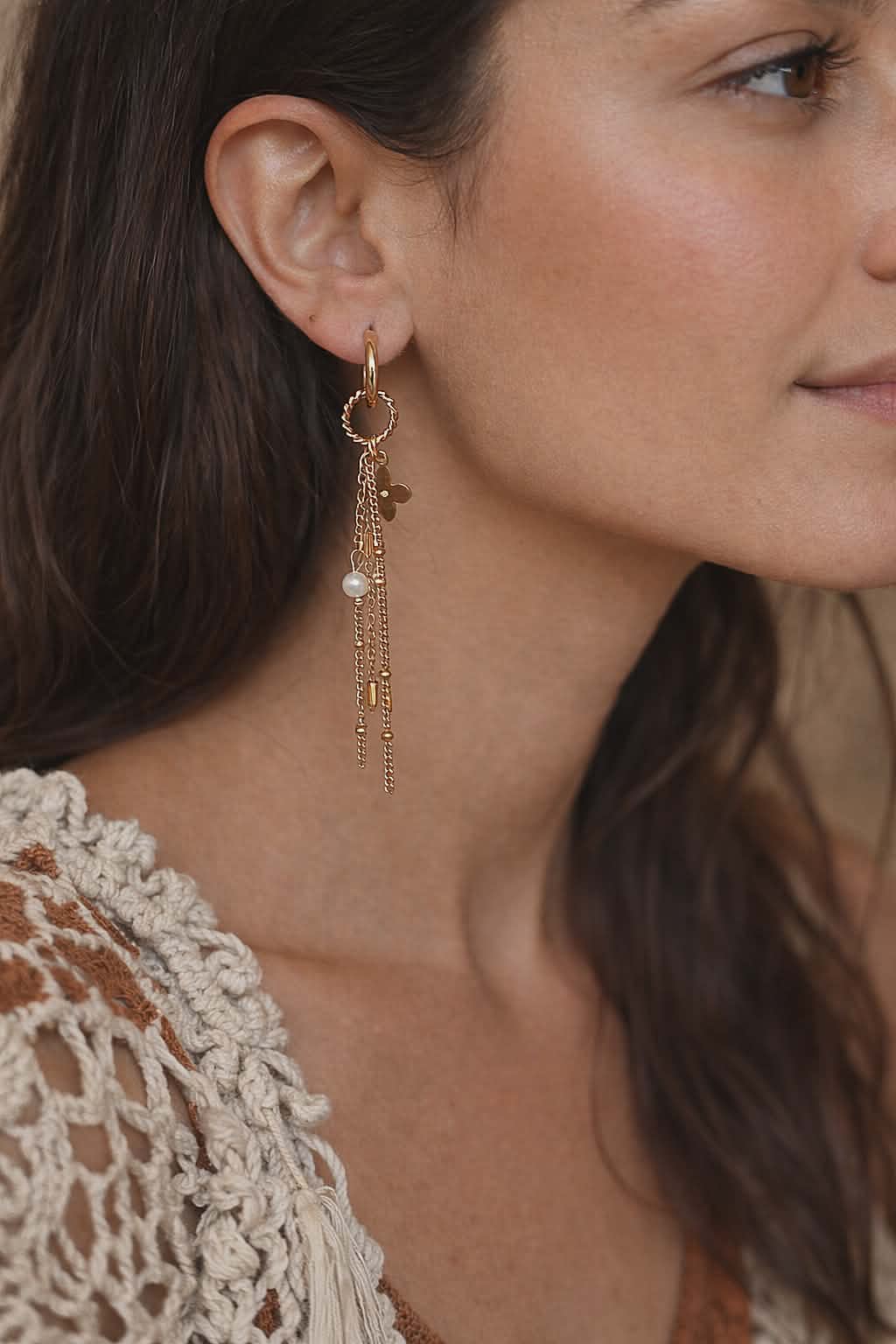Boucles d'Oreilles Cascade d’Éclat