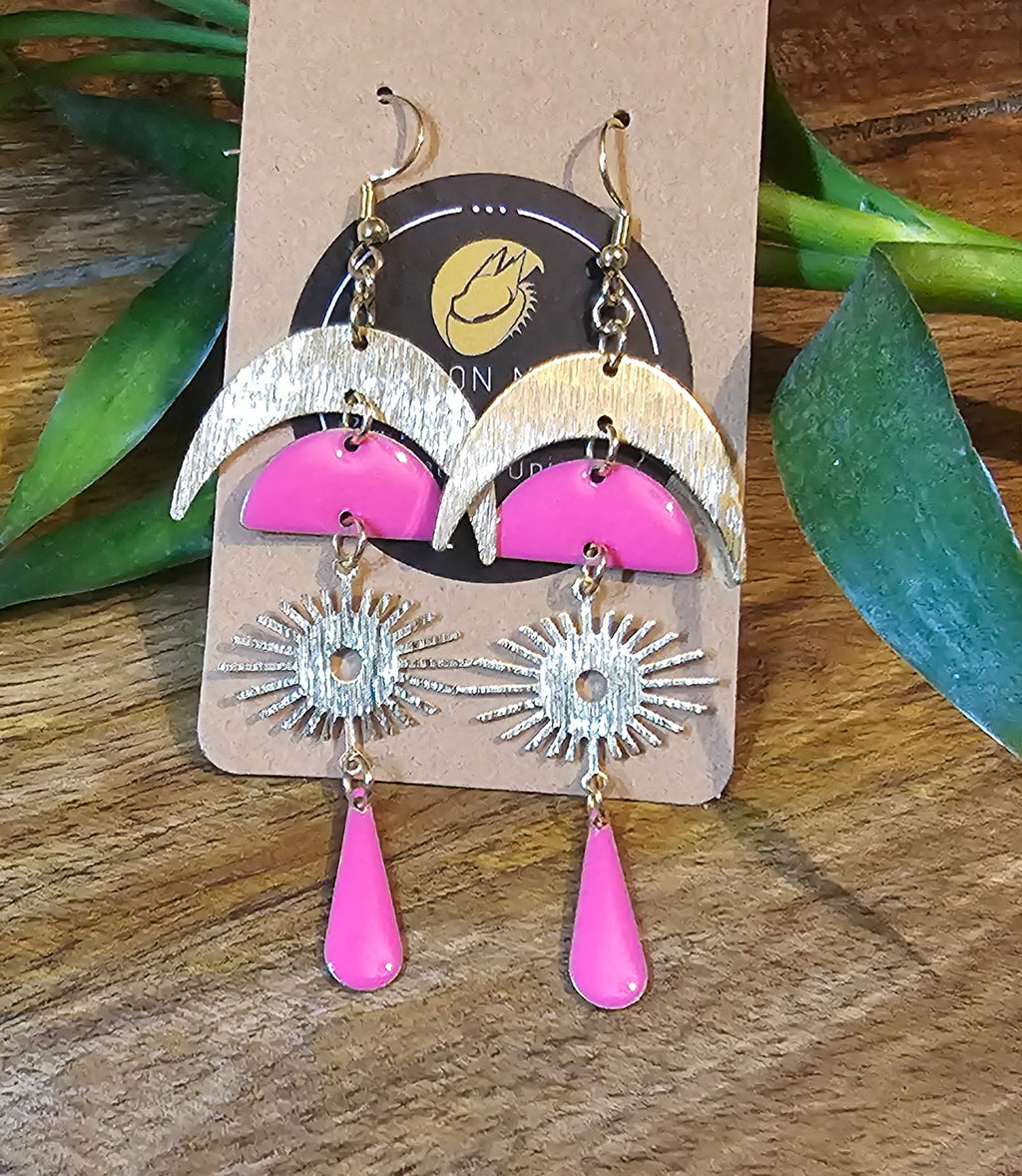 Boucles d'oreilles MAGMA ROSE
