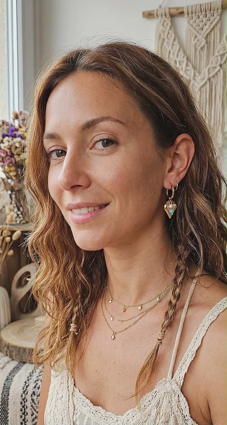 Boucles d'Oreilles Cœur Summer Vibes